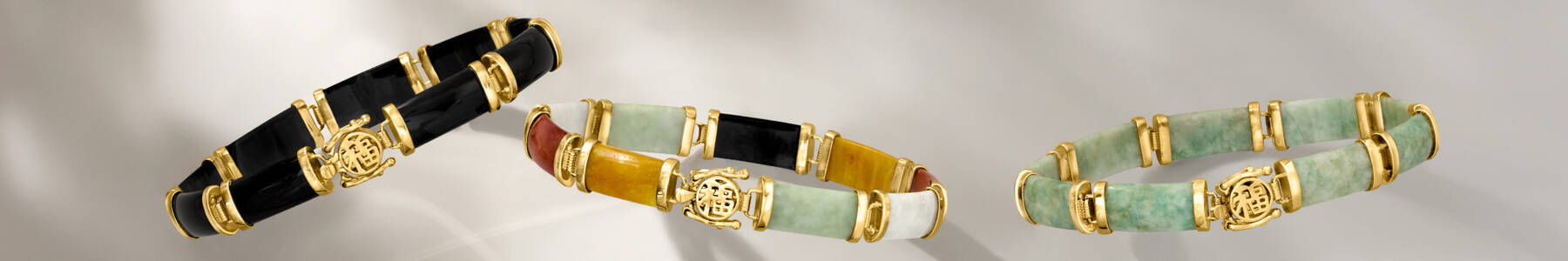 Top-Rated Jewelry - gold jade braclets