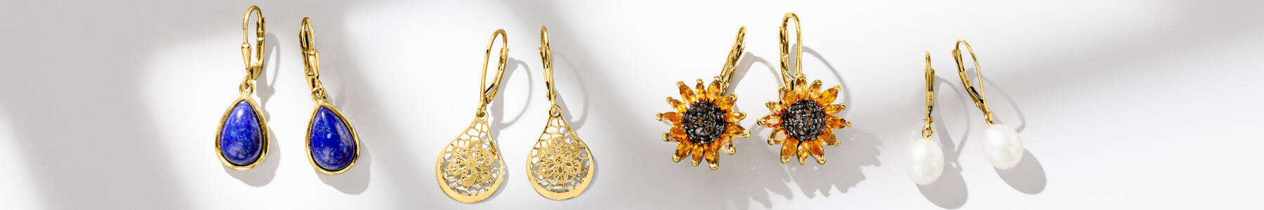 image featuring 4 sets of leverback Earrings