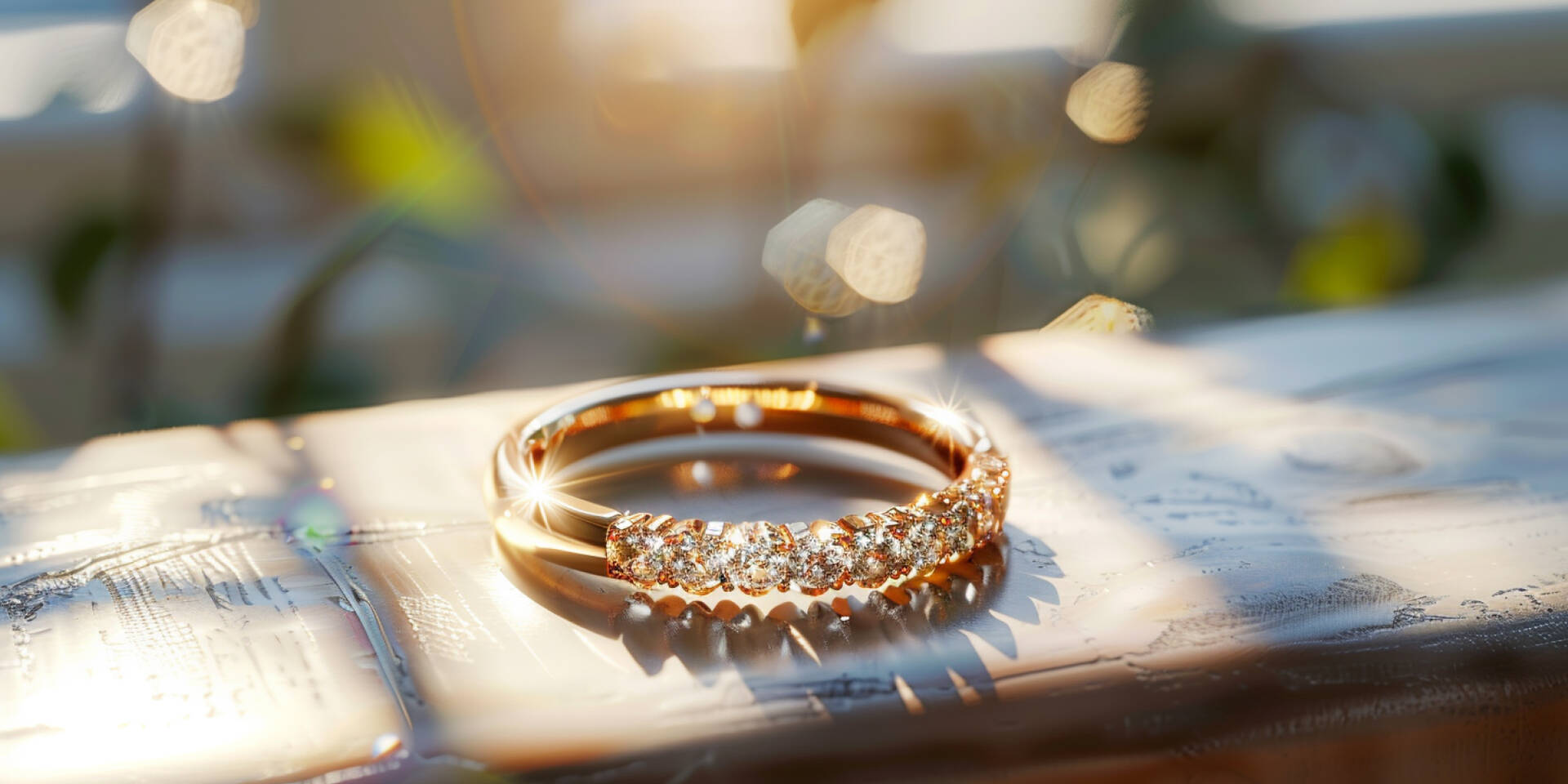 gold zircon ring