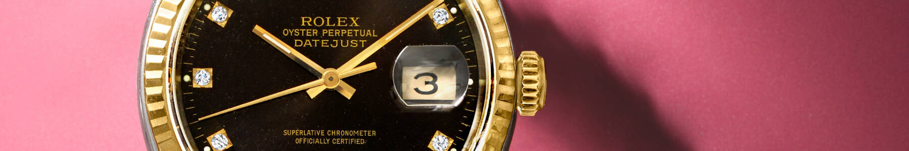 close up rolex watch face