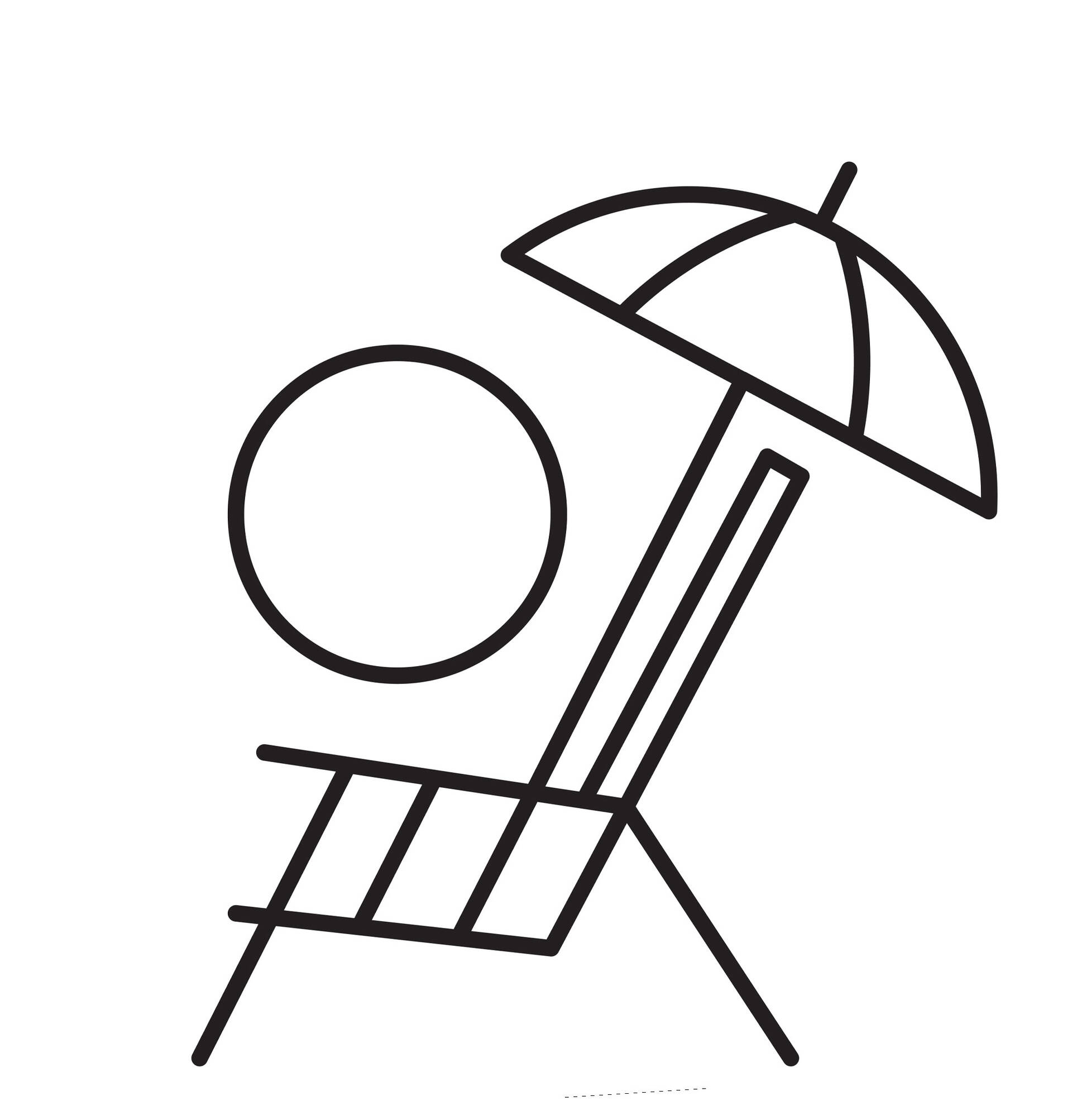 Picture of a Beach Chair under the Sun