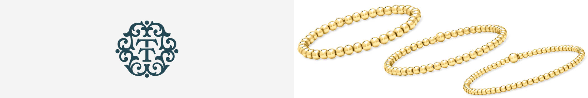 Image featuring 3 Gold Bead Bracelets