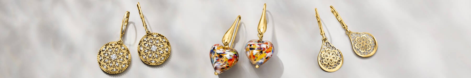 image featuring 3 sets of Drop Earrings