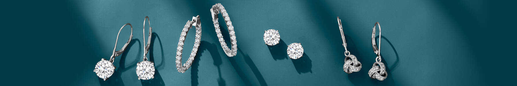 image featuring 4 sets of Diamond Earrings