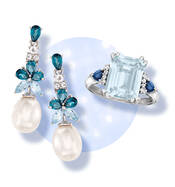 image featuring Blue Gemstone and Pearl Jewelry