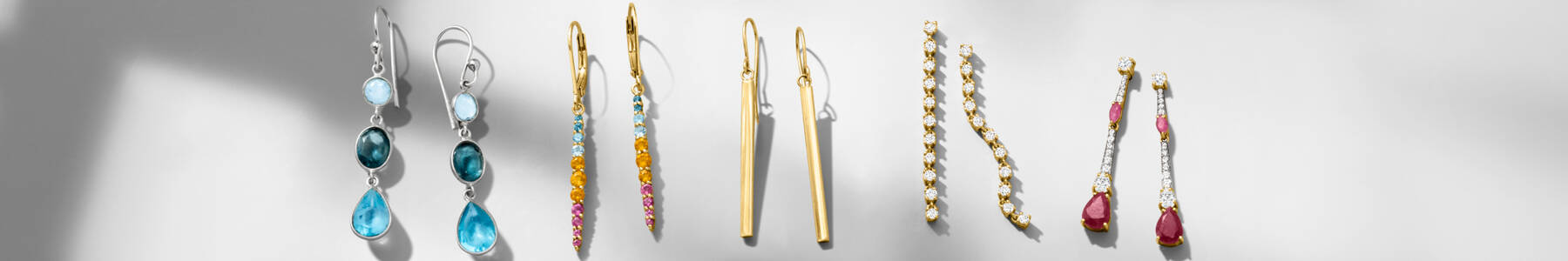 image featuring 4 sets of Linear Earrings