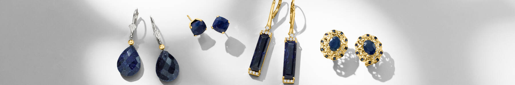 Image featuring 3 sets of Sapphire Earrings