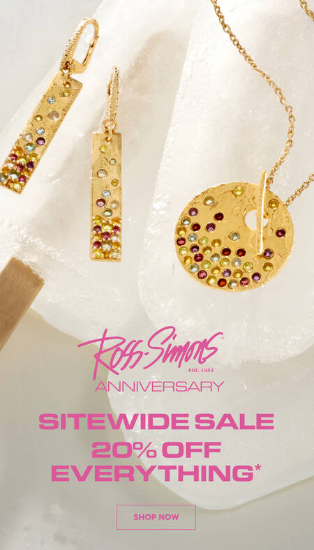 Ross-Simons Anniversary Sitewide Sale 20% Off
