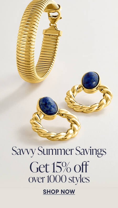 Savvy Summer Savings. Get 15% off over 1000 styles. Shop Now