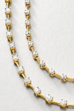 Image featuring lab-grown diamond necklace