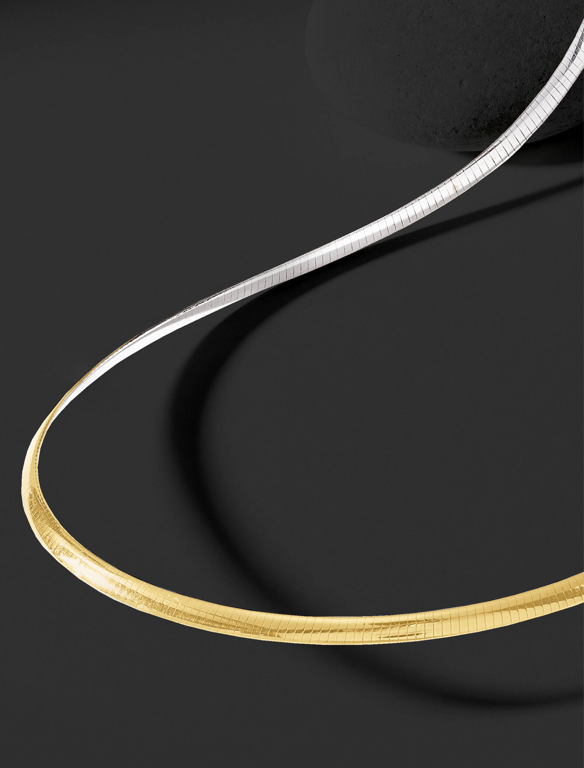 Reversible Sterling Silver and 18kt Gold Over Sterling CHAIN