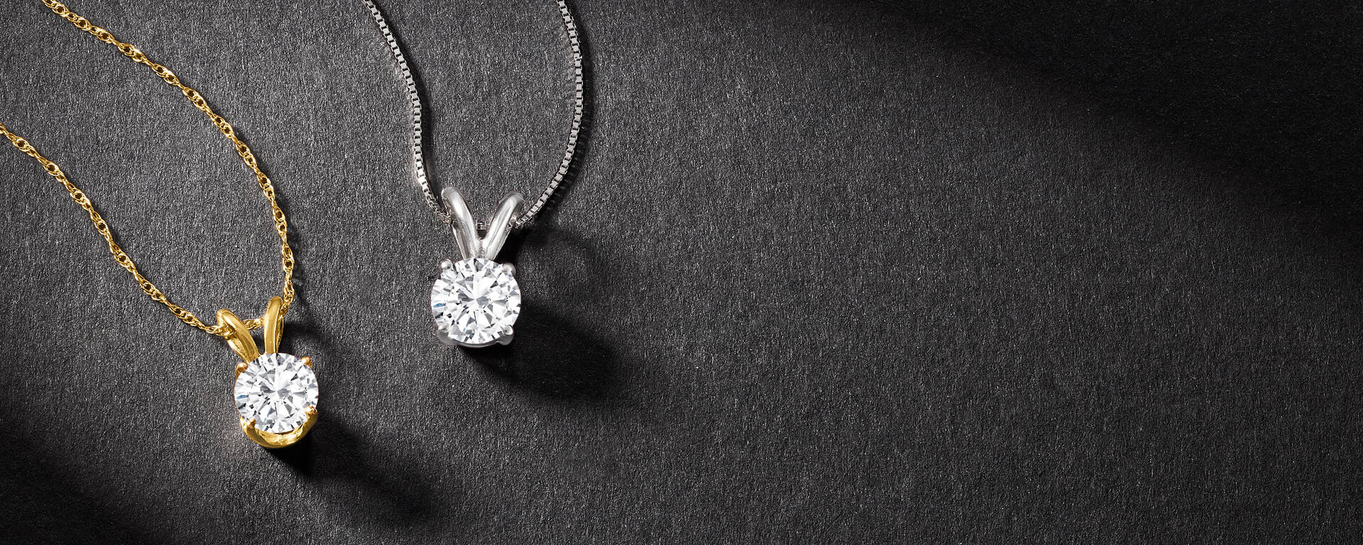 Two Diamond Necklace Solitaire