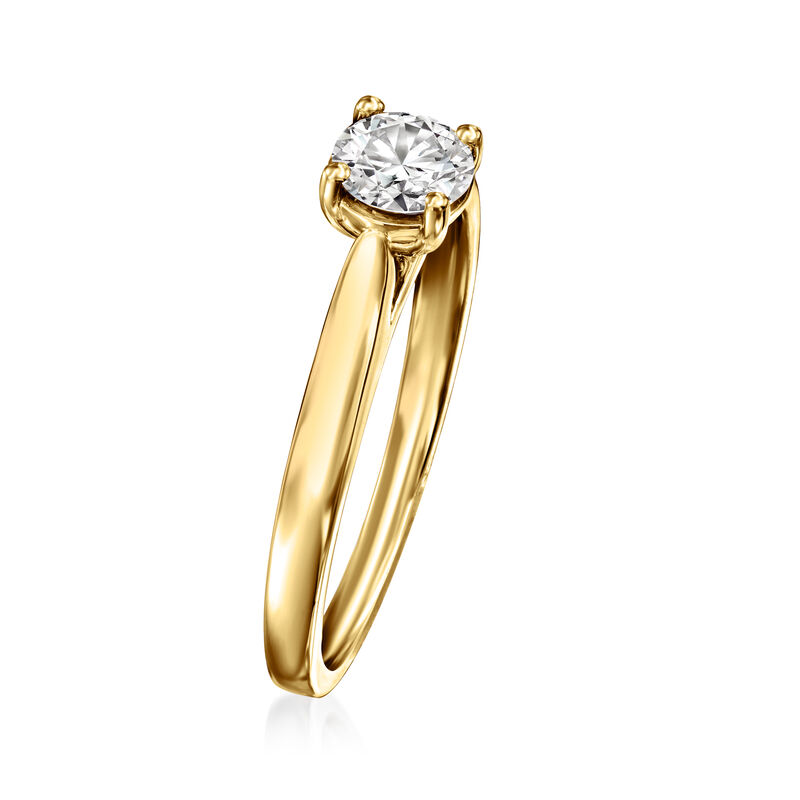 .50 Carat Lab-Grown Diamond Solitaire Ring in 18kt Gold Over Sterling image number 2