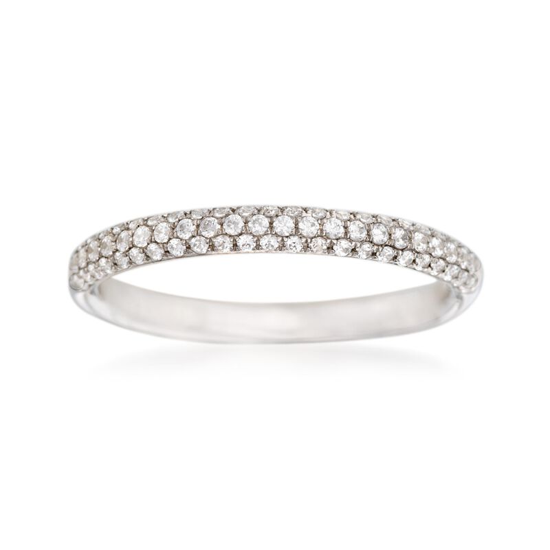 Simon G. .30 ct. t.w. Diamond Wedding Ring in 18kt White Gold image number 0