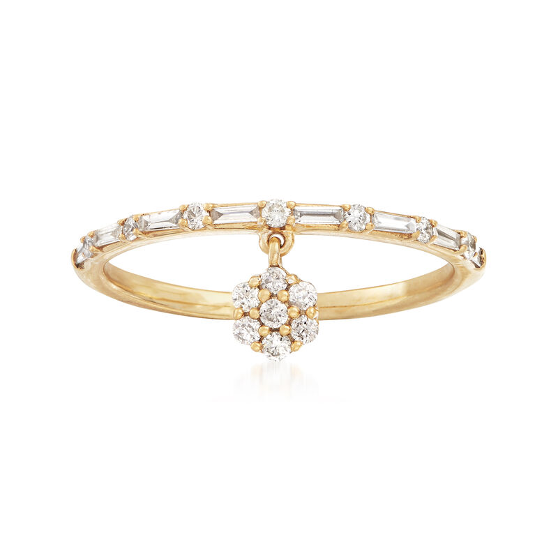 .25 ct. t.w. Diamond Charm Ring in 14kt Yellow Gold image number 0