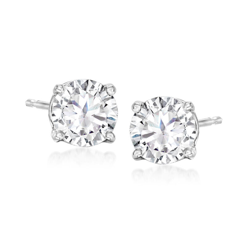 1.40 ct. t.w. Diamond Stud Earrings in Platinum image number 0