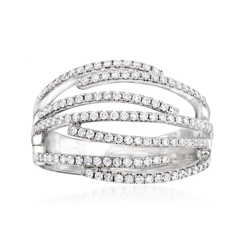 C. 1990 Vintage Piero Milano .60 ct. t.w. Diamond Ring in 18kt White Gold image number 0