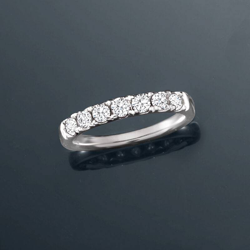 .70 ct. t.w. Diamond Seven-Stone Ring in Platinum image number 5