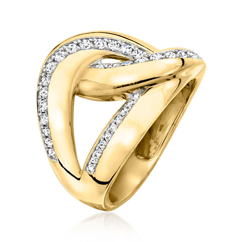 .50 ct. t.w. Diamond Interlocking Ring in 18kt Yellow Gold image number 1