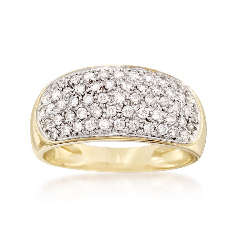 .70 ct. t.w. Pave Diamond Ring in 14kt Yellow Gold image number 0