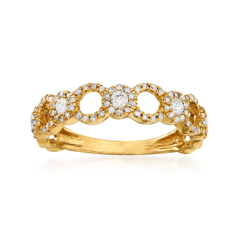 .50 ct. t.w. Diamond Open-Circle Ring in 14kt Yellow Gold image number 0