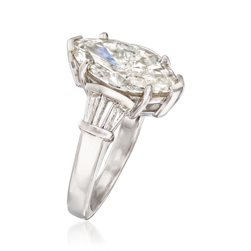 Majestic Collection 4.00 ct. t.w. Diamond Ring in 18kt White Gold image number 2