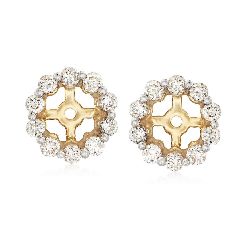 .40 ct. t.w. Diamond Earring Jackets in 14kt Yellow Gold image number 0