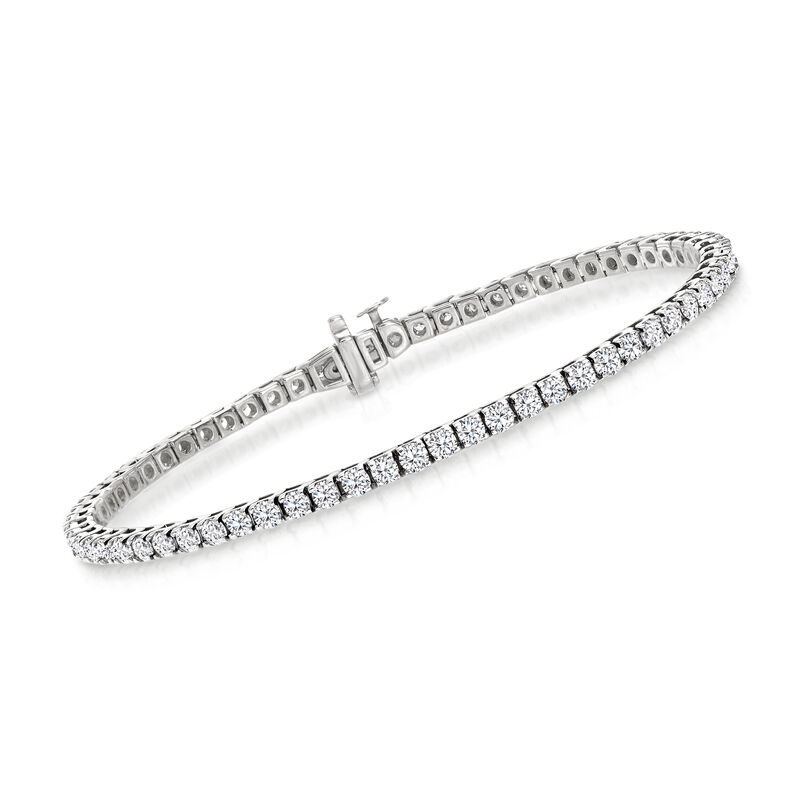 4.00 ct. t.w. Diamond Tennis Bracelet in 14kt White Gold image number 0