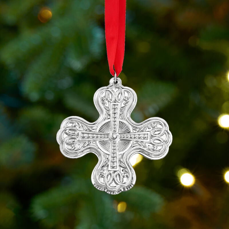 Gorham 2022 Annual Sterling Silver Cross Ornament - 9th Edition image number 7