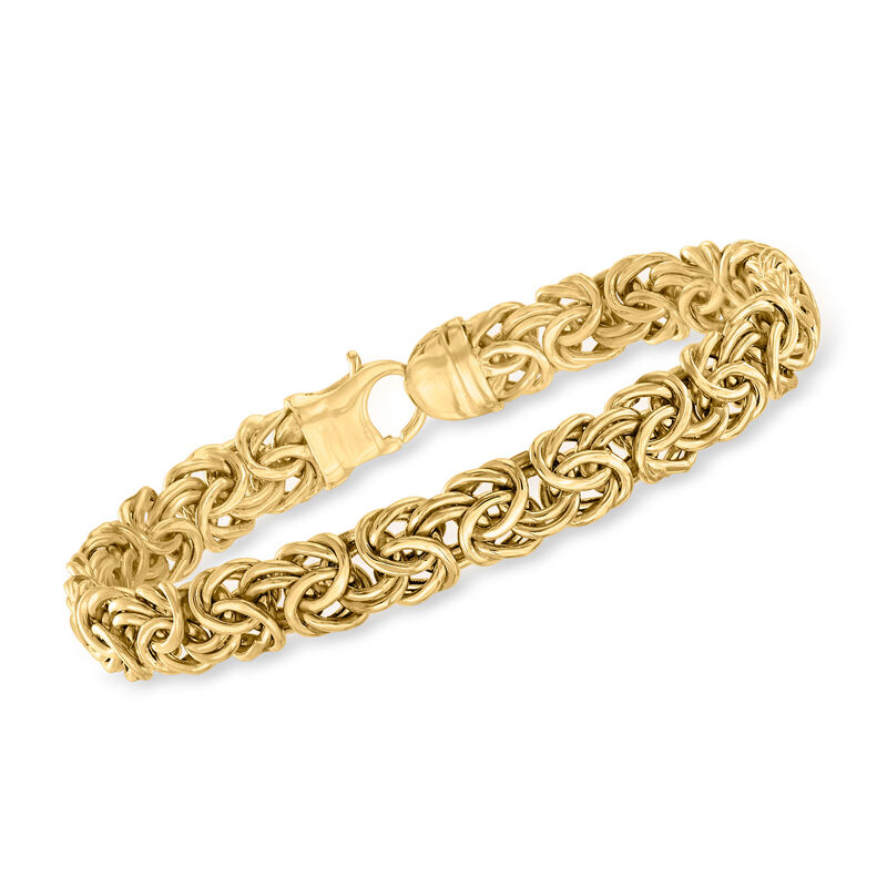 10kt Yellow Gold Byzantine Bracelet image number 0
