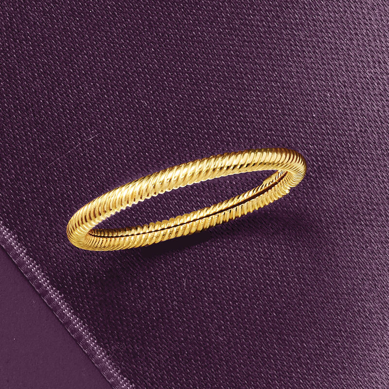 18kt Yellow Gold Twisted Ring image number 3