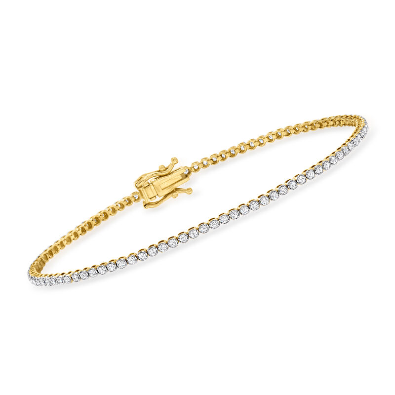 1.00 ct. t.w. Diamond Tennis Bracelet in 14kt Yellow Gold image number 0