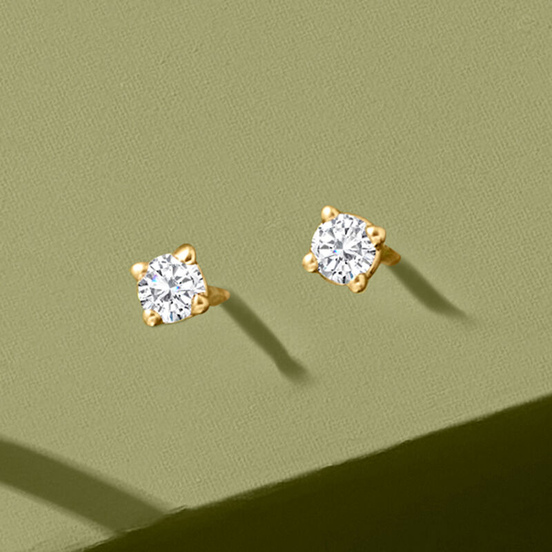 .10 ct. t.w. Diamond Stud Earrings in 14kt Yellow Gold image number 1