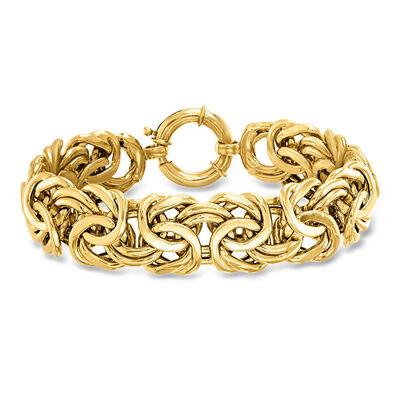 18kt Yellow Gold Byzantine Bracelet