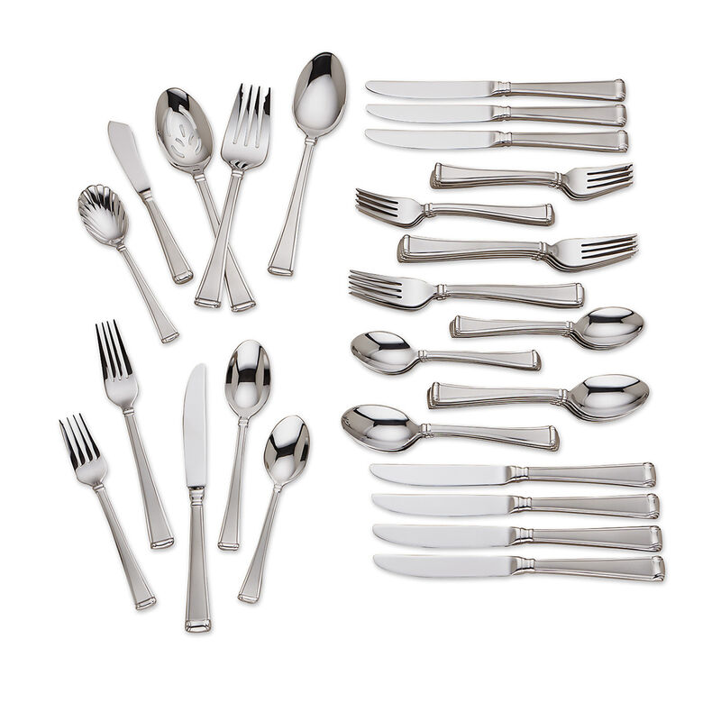 Gorham &quot;Column Frosted&quot; 45-pc. Flatware Set image number 0
