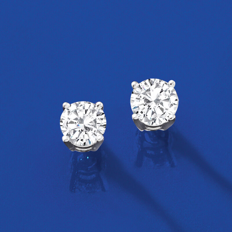 .75 ct. t.w. Diamond Stud Earrings in Platinum image number 1