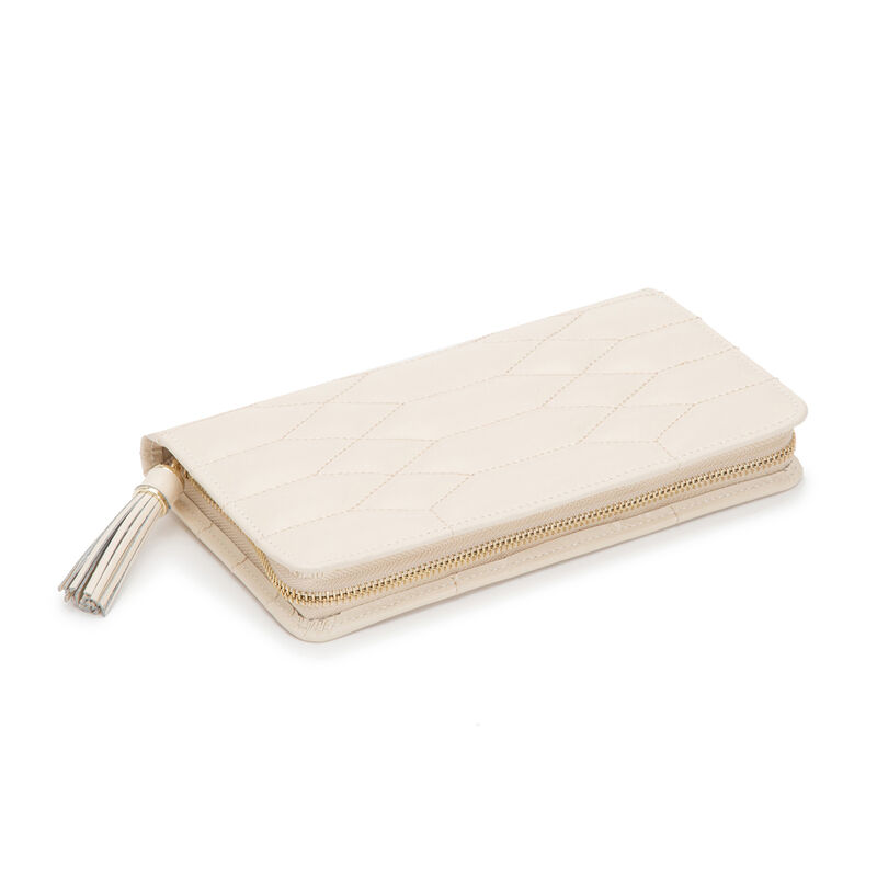 WOLF &quot;Caroline&quot; Ivory Leather Jewelry Portfolio image number 1