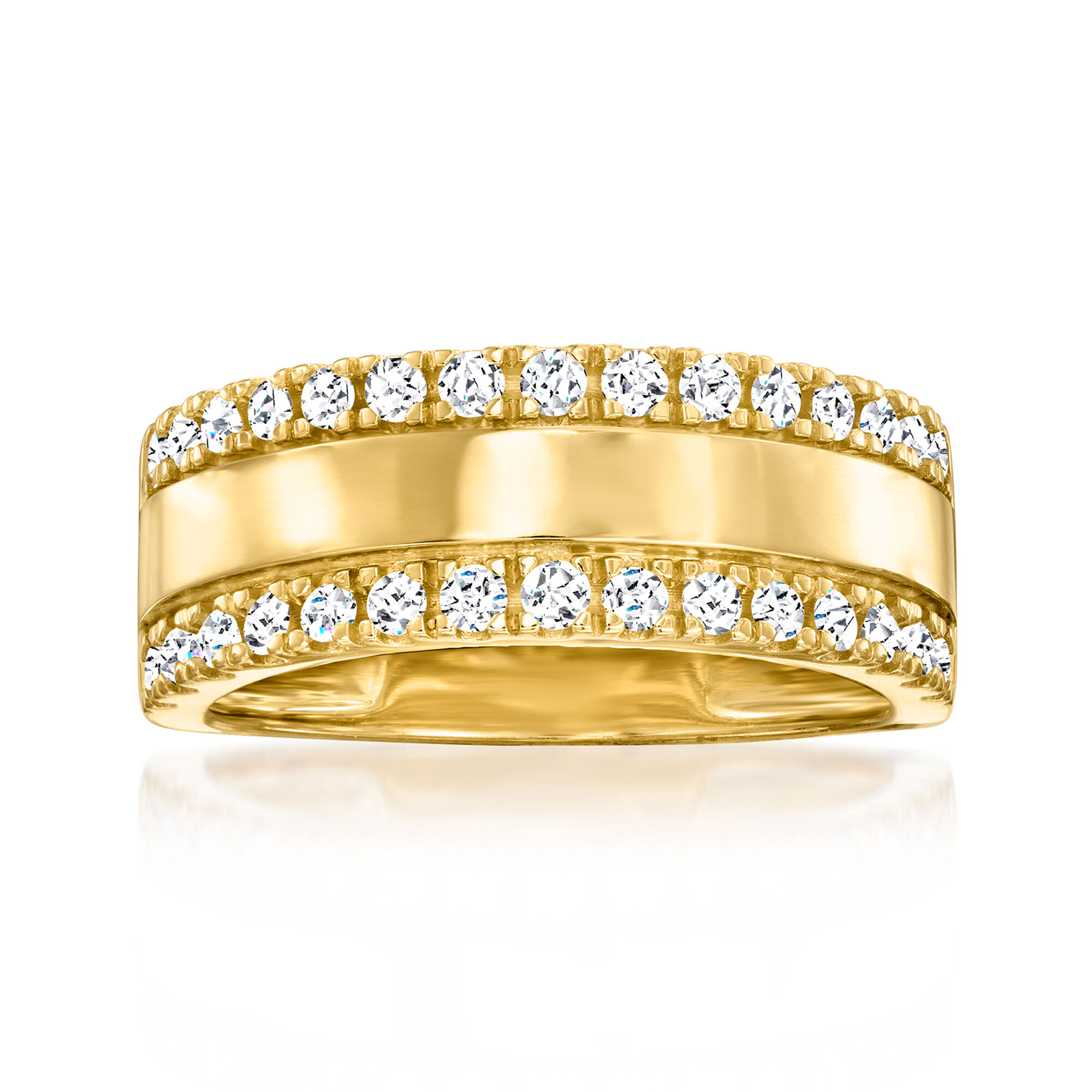 Ross-Simons 18kt Yellow Gold Flat Wheat-Link Bolo Bracelet