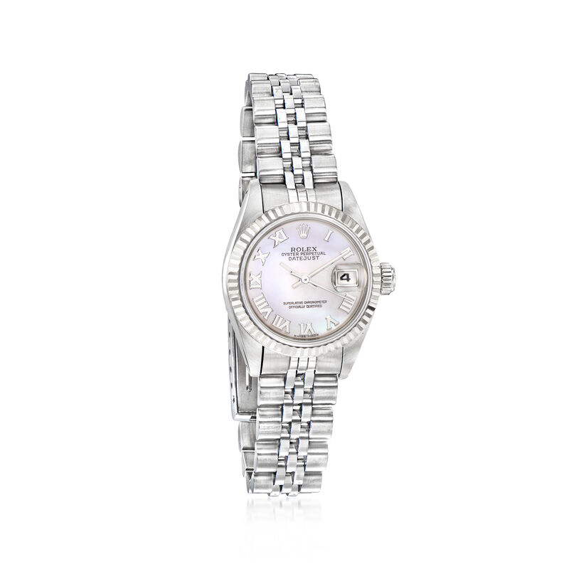 Pre-Owned Rolex Datejust Women's 26mm Automatic Stainless Steel and 18kt White Gold Watch image number 0