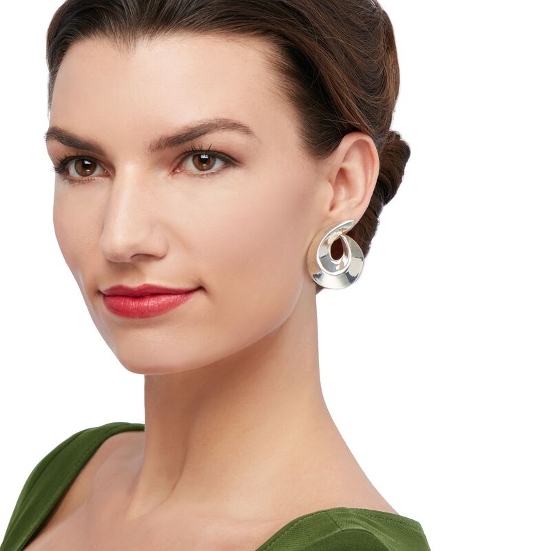 Sterling Silver Teardrop Earrings  image number 1