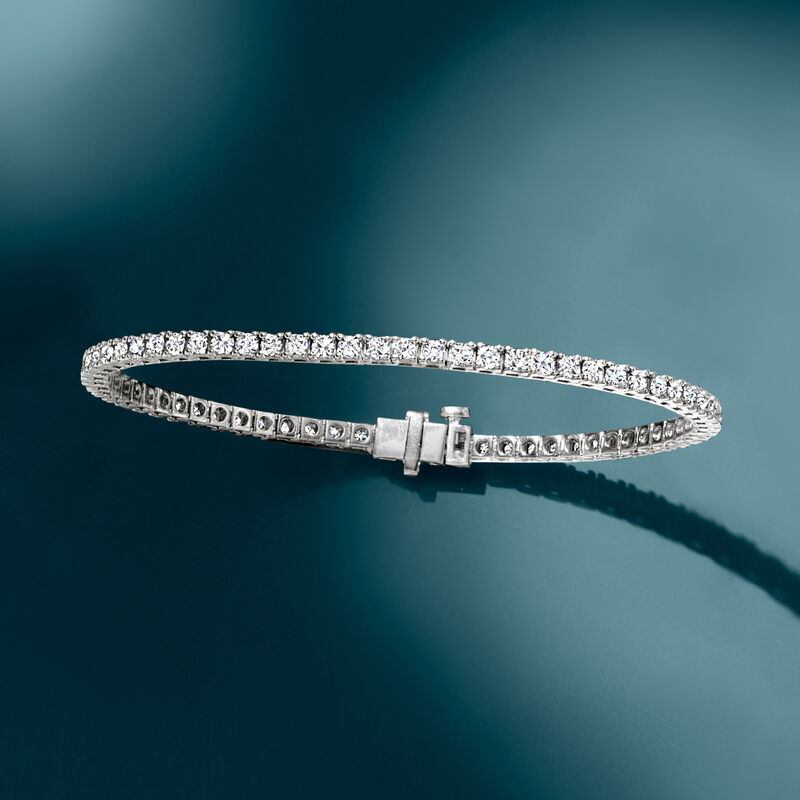 3.00 ct. t.w. Lab-Grown Diamond Tennis Bracelet in Sterling Silver image number 3