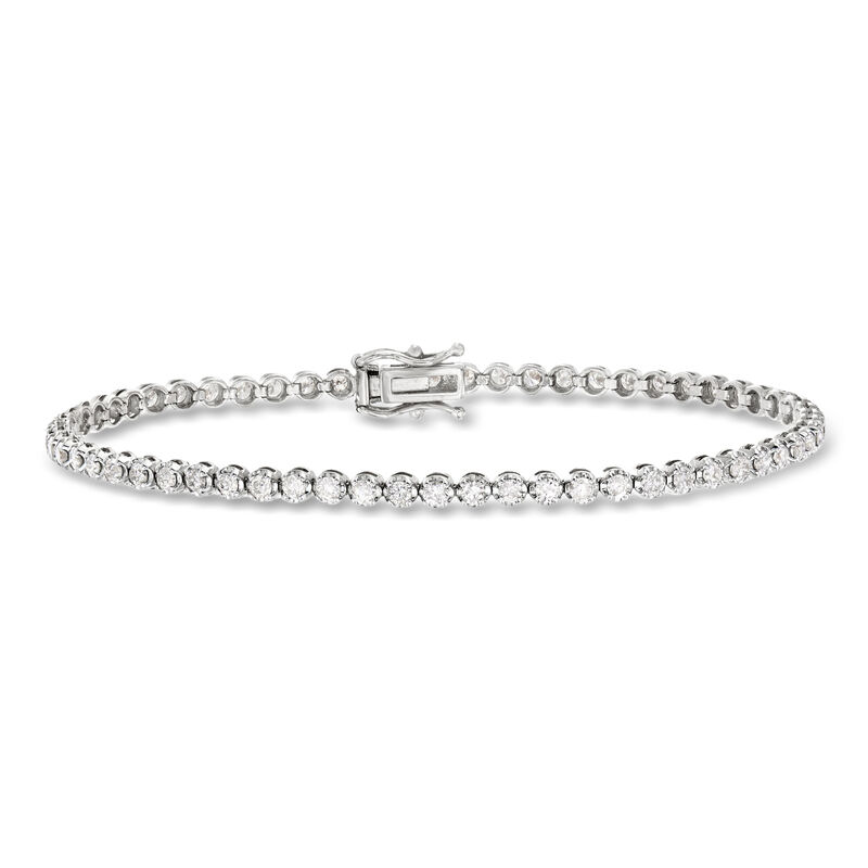 2.00 ct. t.w. Diamond Tennis Bracelet in 14kt White Gold image number 0