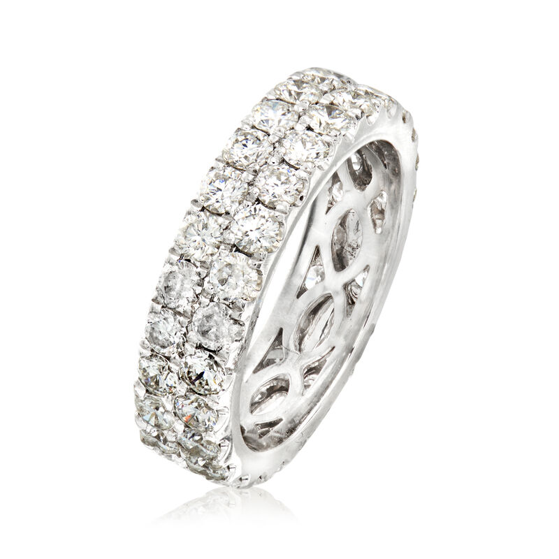 Henri Daussi 2.35 ct. t.w. Diamond Eternity Band in Platinum image number 2