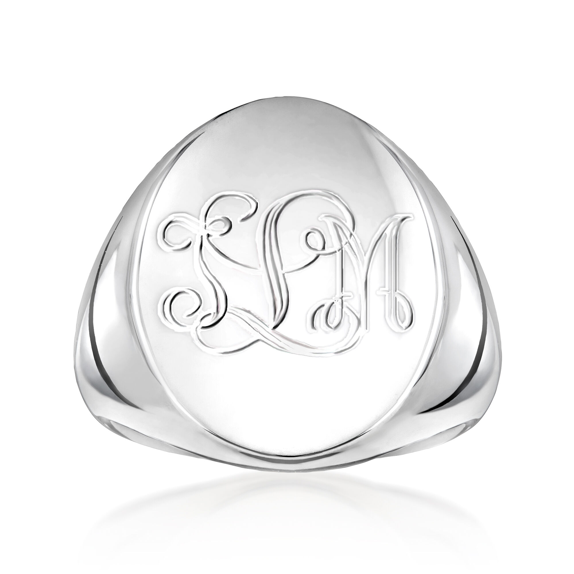 Sterling Silver Personalized Signet Ring | Ross Simons