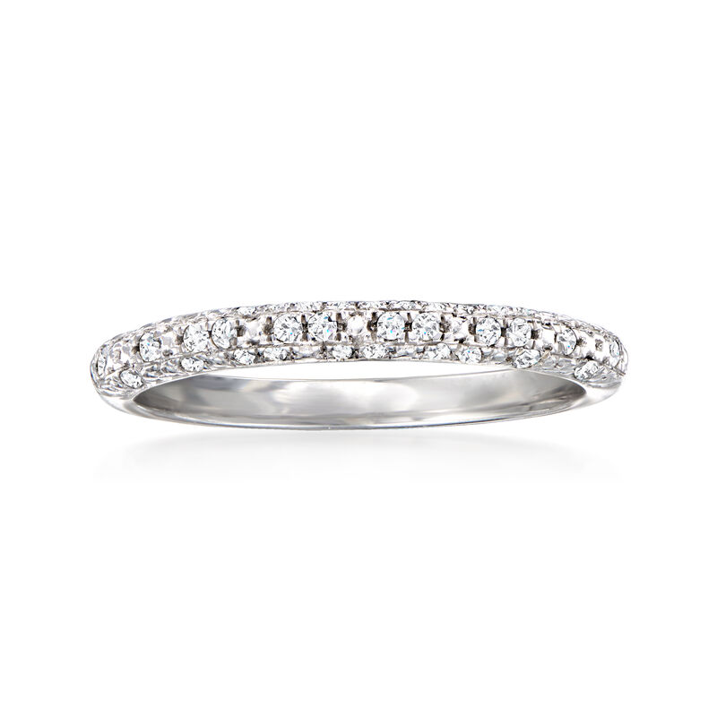 .15 ct. t.w. Diamond Cluster Band in Sterling Silver image number 0