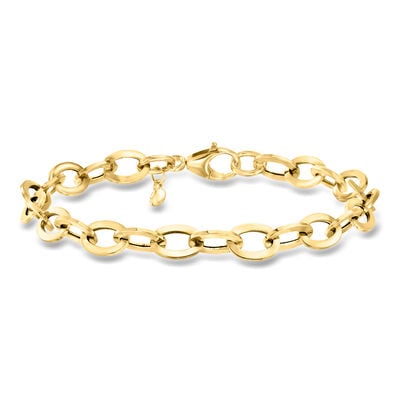 Italian 18kt Yellow Gold Cable-Link Bracelet