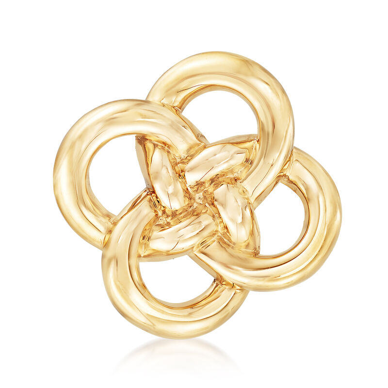 14kt Yellow Gold Interlocking Circle Pin image number 0