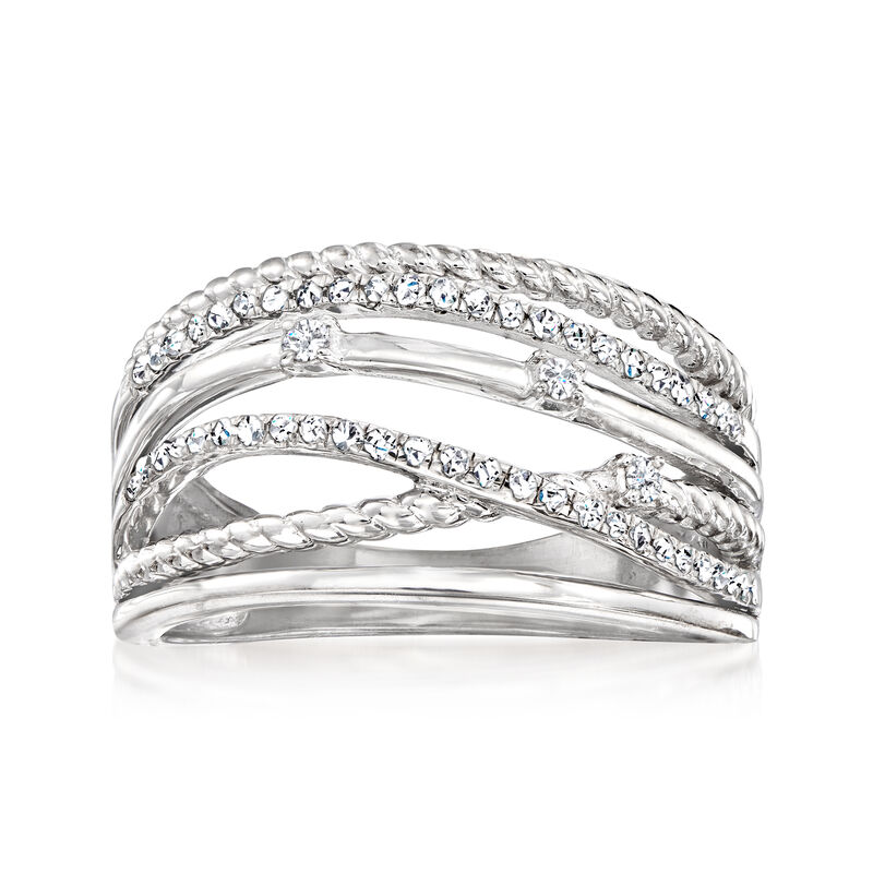 .25 ct. t.w. Diamond Highway Ring in Sterling Silver image number 0