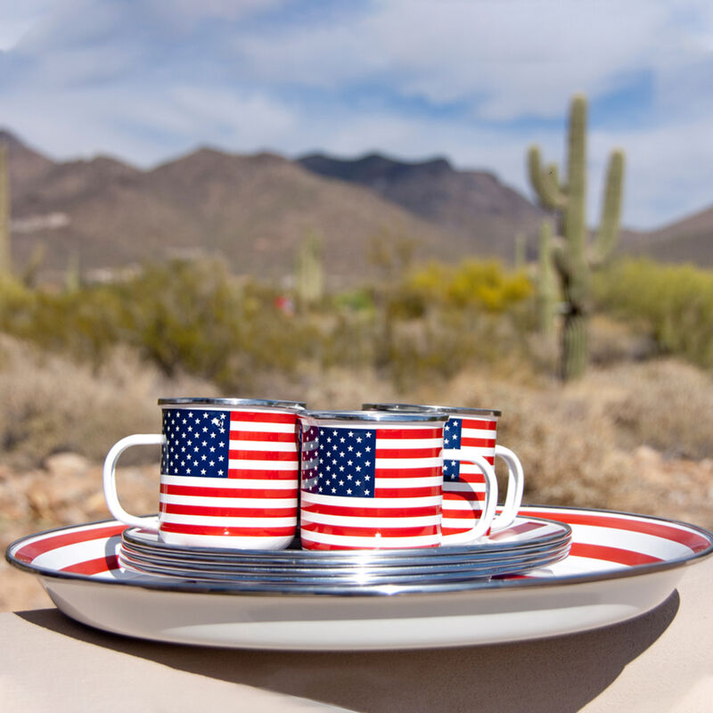 Golden Rabbit &quot;Stars and Stripes&quot; Dinnerware image number 5