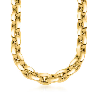 Italian 14kt Yellow Gold Cable-Link Necklace